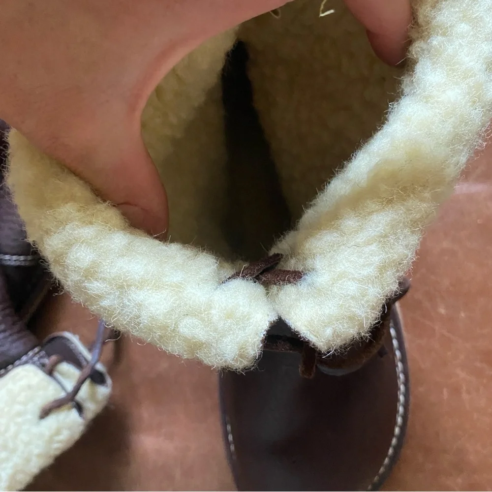 Duckfeet Arhus Brown Leather Boots lined with Shearling Men’s 13 (EU 46) - Picture 8 of 8